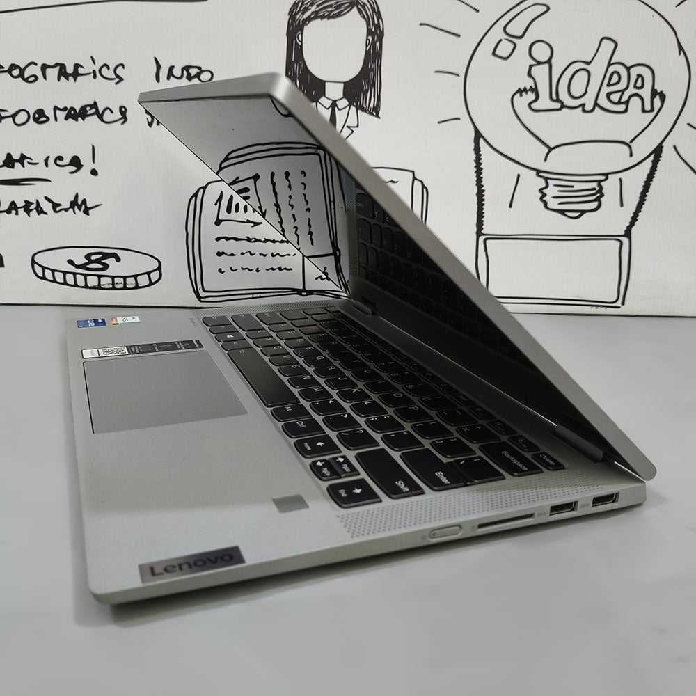 لاب توب 2 في 1 لينوفو IdeaPad Flex 5 14ITL05 X360 (انتل كور i5-1135G7 - رام 8 جيجابايت DDR4 - هارد 512 جيجابايت M.2 - انتل Iris Xe جرافيكس - شاشة 14.0 بوصة FHD تاتش سكرين 360° - كاميرا) استعمال خارج