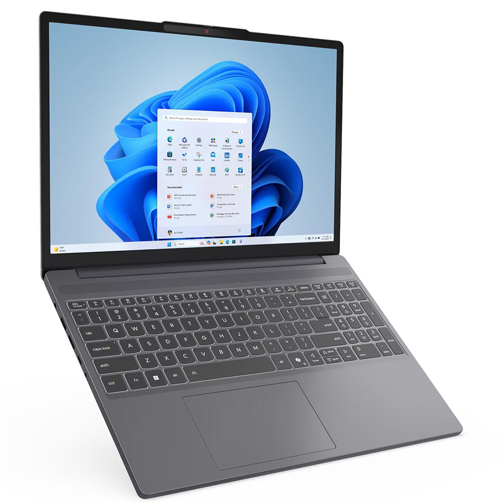 لاب توب لينوفو IdeaPad Slim 3 15IRH10 (انتل كور i7-13620H - رام 8 جيجابايت - هارد 512 جيجابايت M.2 NVMe - انتل UHD جرافيكس - شاشة 15.3 بوصة 60 هرتز WUXGA IPS - شنطة Casual Toploader) - رمادي