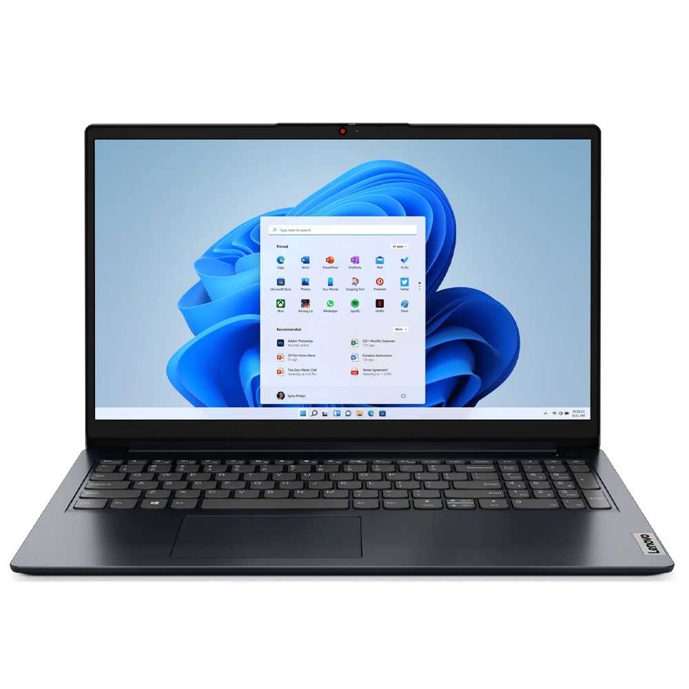 لاب توب لينوفو Ideapad 1 15IAU7 (انتل كور i7-1255U - رام 8 جيجابايت - هارد 512 جيجابايت M.2 NVMe - انتل Iris Xe جرافيكس - شاشة 15.6 بوصة FHD TN - شنطة لاب توب توبلودر كاجوال - ويندوز 11) - أزرق داكن