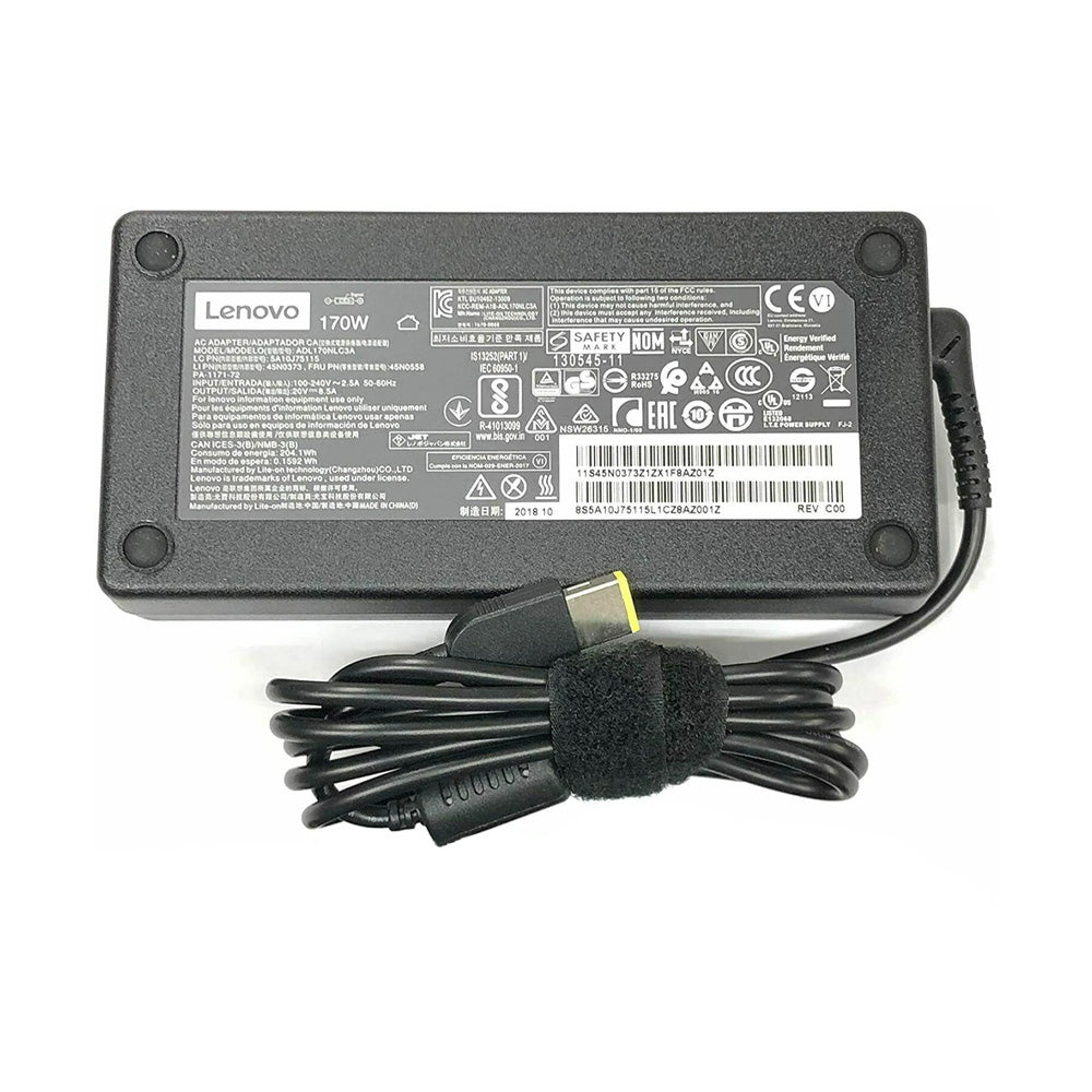 شاحن لاب توب لينوفو 170 وات 20 فولت - 8.5 أمبير (USB Square Pin) استعمال خارج