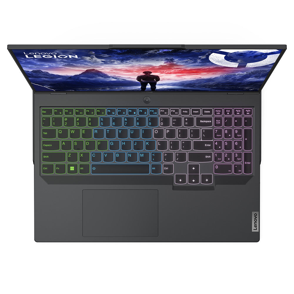 لاب توب لينوفو جيمنج Legion Pro 5 16IRX9 (انتل كور i7-14650HX - رام 16 جيجابايت - هارد 1 تيرابايت M.2 NVMe - نفيديا 8 جيجابايت RTX 4060 - شاشة 16.0 بوصة 240 هرتز WQXGA IPS - ماوس باد جيمنج Legion Speed M) - رمادي داكن