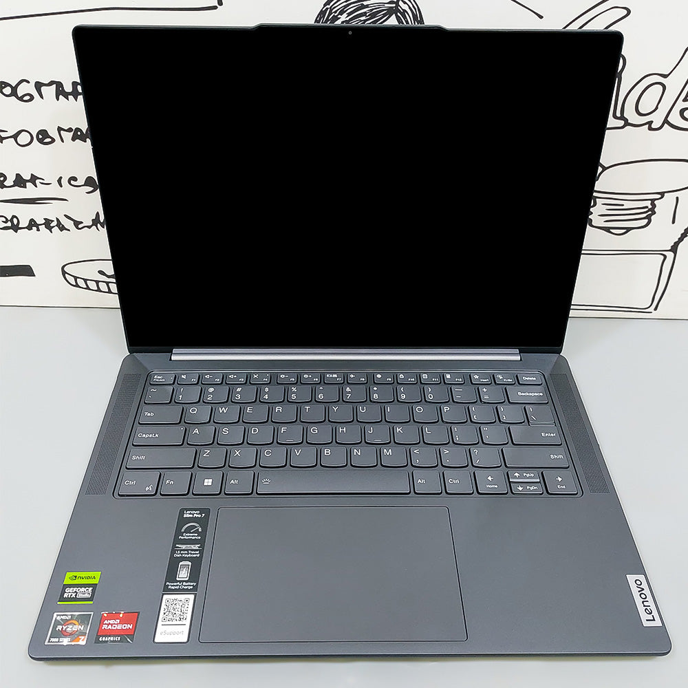 Lenovo Slim Pro 7 14ARP8 Laptop (AMD Ryzen 7 7735HS - 16GB DDR5 - M.2 NVMe 512GB - Nvidia RTX 3050 6GB - AMD Radeon 680MB Graphics - 14.5 Inch WQXGA 2.5K Touchscreen - Cam) Original Used