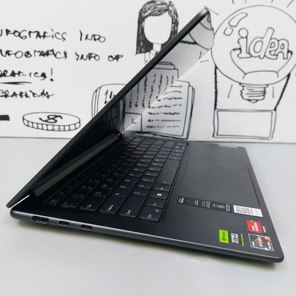 Lenovo Slim Pro 7 14ARP8 Laptop (AMD Ryzen 7 7735HS - 16GB DDR5 - M.2 NVMe 512GB - Nvidia RTX 3050 6GB - AMD Radeon 680MB Graphics - 14.5 Inch WQXGA 2.5K Touchscreen - Cam) Original Used