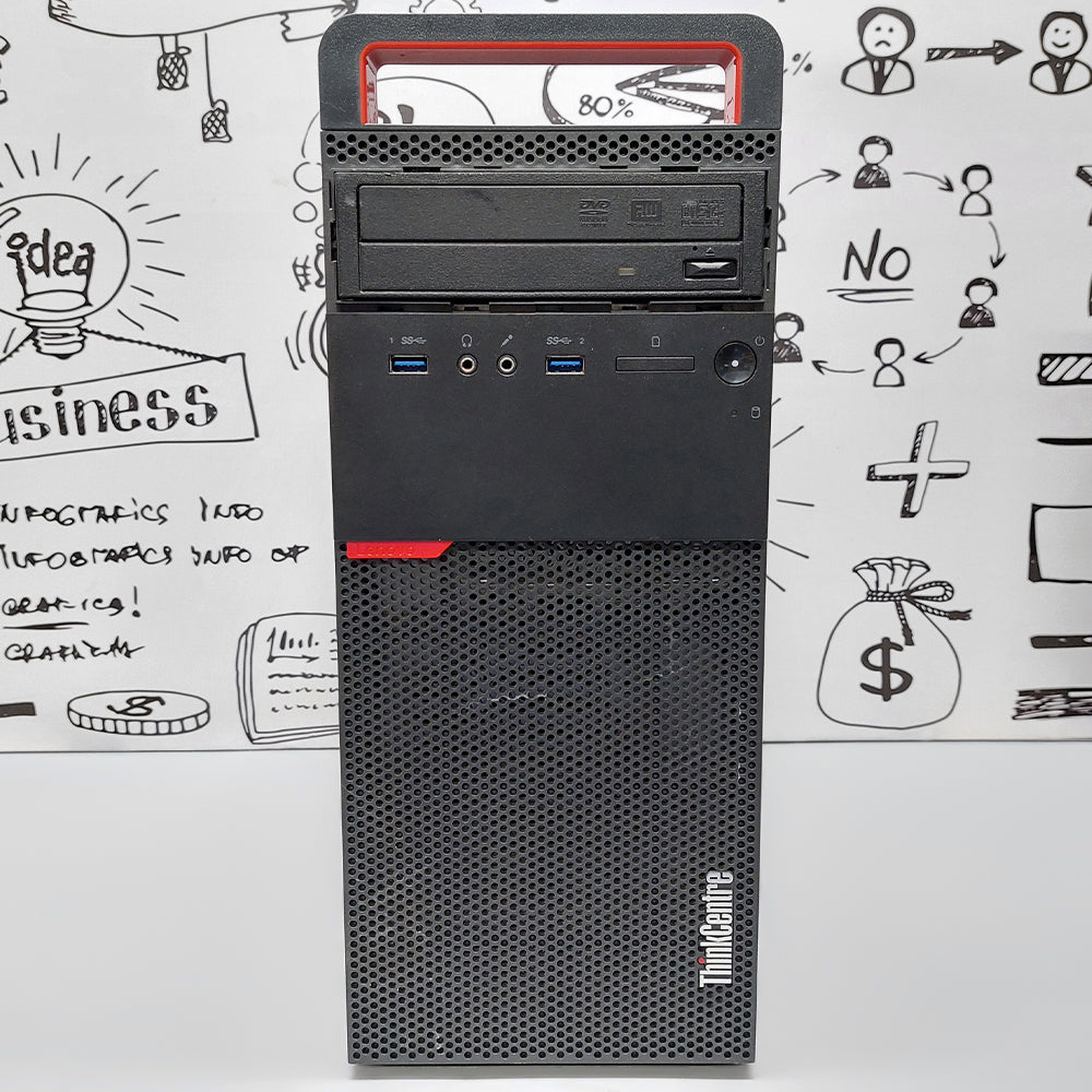 كمبيوتر تاور لينوفو ThinkCentre M700 (انتل كور i5-6500 - رام 8 جيجابايت DDR4 - بدون هارد - انتل HD جرافيكس - DVD RW) استعمال خارج
