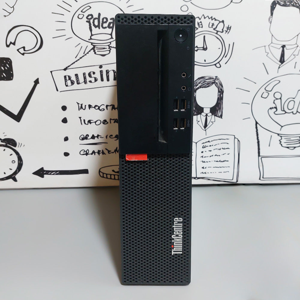 كمبيوتر ديسك توب لينوفو ThinkCentre M710s (انتل سيليرون G3900 - رام 8 جيجابايت DDR4 - انتل HD جرافيكس) استعمال خارج