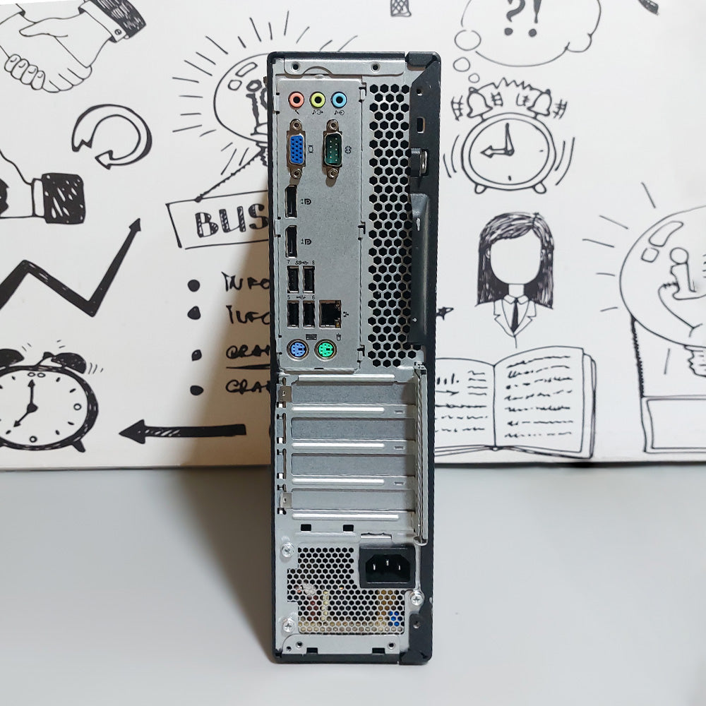 كمبيوتر ديسك توب لينوفو ThinkCentre M710s (انتل سيليرون G3900 - رام 8 جيجابايت DDR4 - انتل HD جرافيكس) استعمال خارج