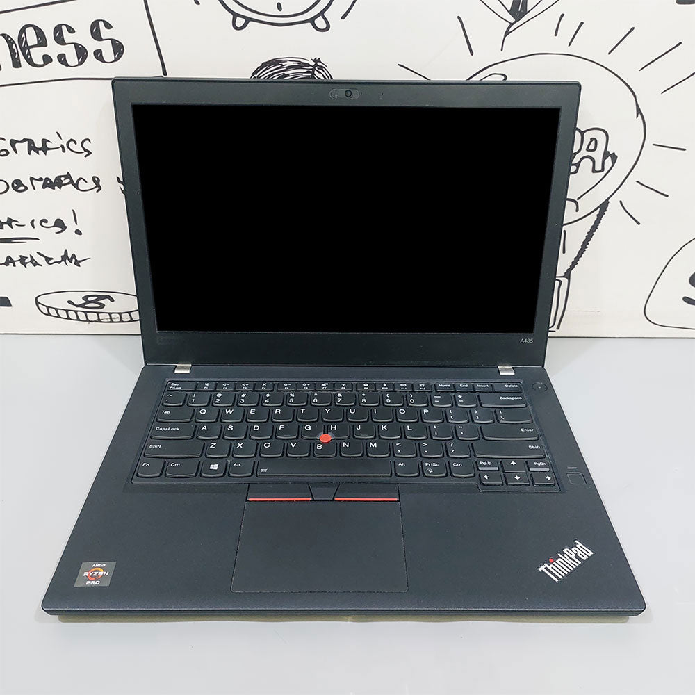 Lenovo ThinkPad A485 Laptop (AMD Ryzen 5 Pro 2500U - 16GB DDR4 - M.2 256GB - AMD Radeon Vega 8 Graphics 1GB - 14.0 Inch FHD - Cam) Original Used