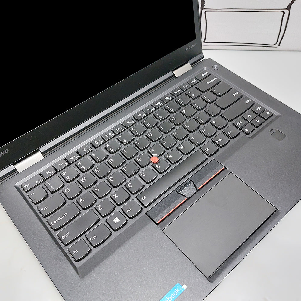 لاب توب لينوفو ThinkPad X1 Carbon (انتل كور i7-7600U - رام 16 جيجابايت 256GB M.2 - DDR4  - انتل HD جرافيكس - شاشة 14.0 بوصة FHD - كاميرا - بدون DVD RW) استعمال خارج