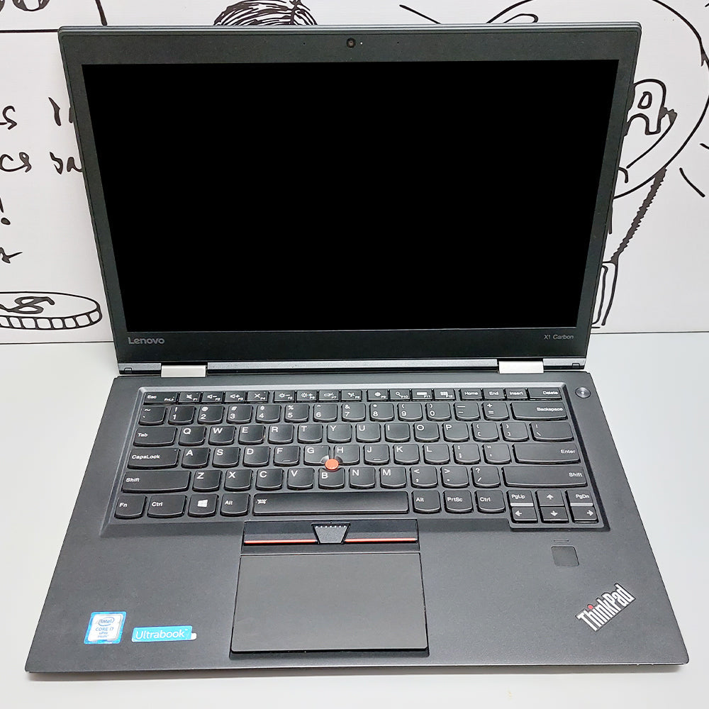 لاب توب لينوفو ThinkPad X1 Carbon (انتل كور i7-7600U - رام 16 جيجابايت 256GB M.2 - DDR4  - انتل HD جرافيكس - شاشة 14.0 بوصة FHD - كاميرا - بدون DVD RW) استعمال خارج