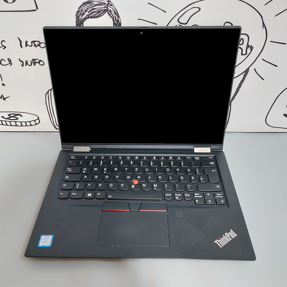 لاب توب لينوفو ThinkPad X390 Yoga X360 (انتل كور i5-8265U - رام 8 جيجابايت DDR4 - هارد 256 جيجابايت M.2 - انتل UHD جرافيكس - شاشة 13.3 بوصة FHD تاتش سكرين 360° - كاميرا) استعمال خارج