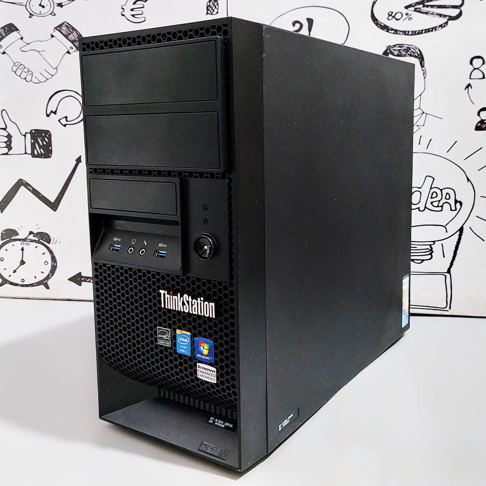 Lenovo ThinkStation E32 Tower PC (Intel Core i3-4130 - 4GB DDR3 - No Hard - Intel HD Graphics - NO  DVD RW) Original Used