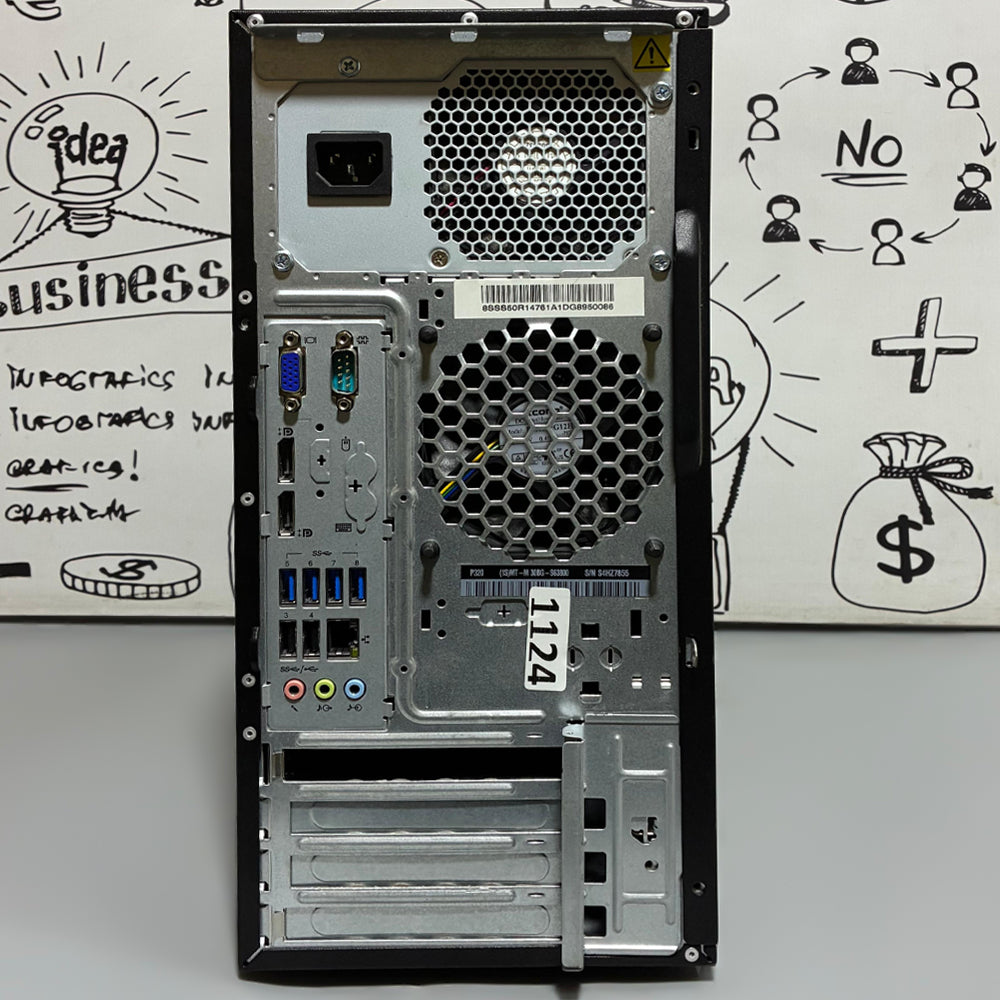 Lenovo ThinkStation P320 Tower PC (Intel Xeon E3-1245 V5 - 8GB DDR4 - No Hard - Intel HD Graphics) Original Used