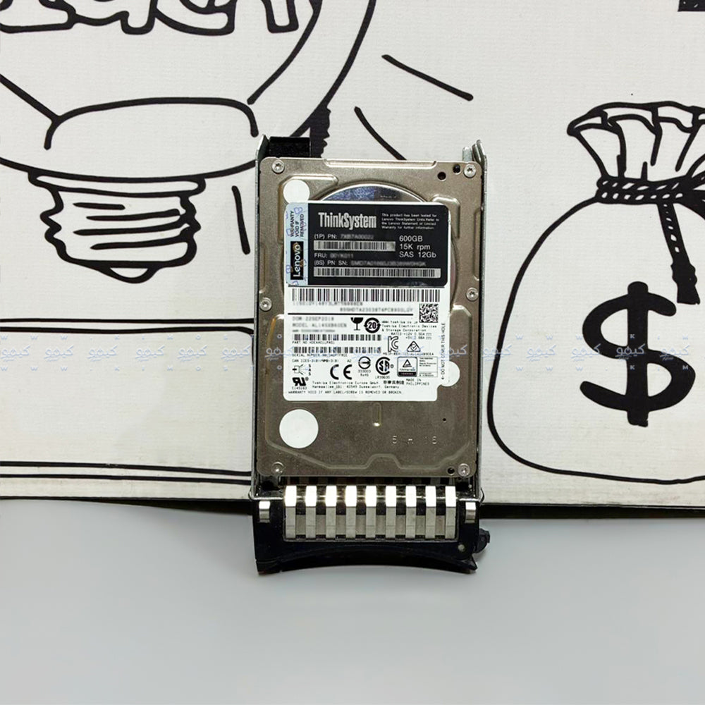 Lenovo ThinkSystem 7XB7A00022 600GB SAS 15K Hard Drive (Original Used)