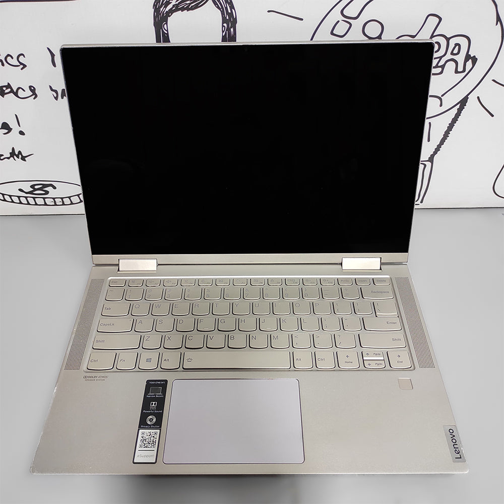 لاب توب 2 في 1 لينوفو Yoga C740-14IML (انتل كور i5-10210U - رام 8 جيجابايت DDR4 - هارد 256 جيجابايت M.2 NVMe  - انتل UHD جرافيكس - شاشة 14.0 بوصة FHD تاتش سكرين 360° - كاميرا) استعمال خارج
