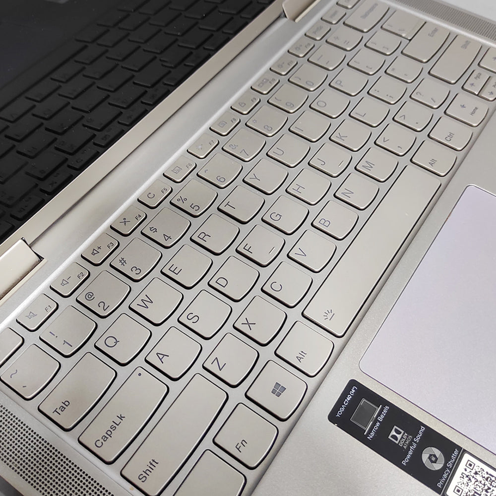 لاب توب 2 في 1 لينوفو Yoga C740-14IML (انتل كور i5-10210U - رام 8 جيجابايت DDR4 - هارد 256 جيجابايت M.2 NVMe  - انتل UHD جرافيكس - شاشة 14.0 بوصة FHD تاتش سكرين 360° - كاميرا) استعمال خارج
