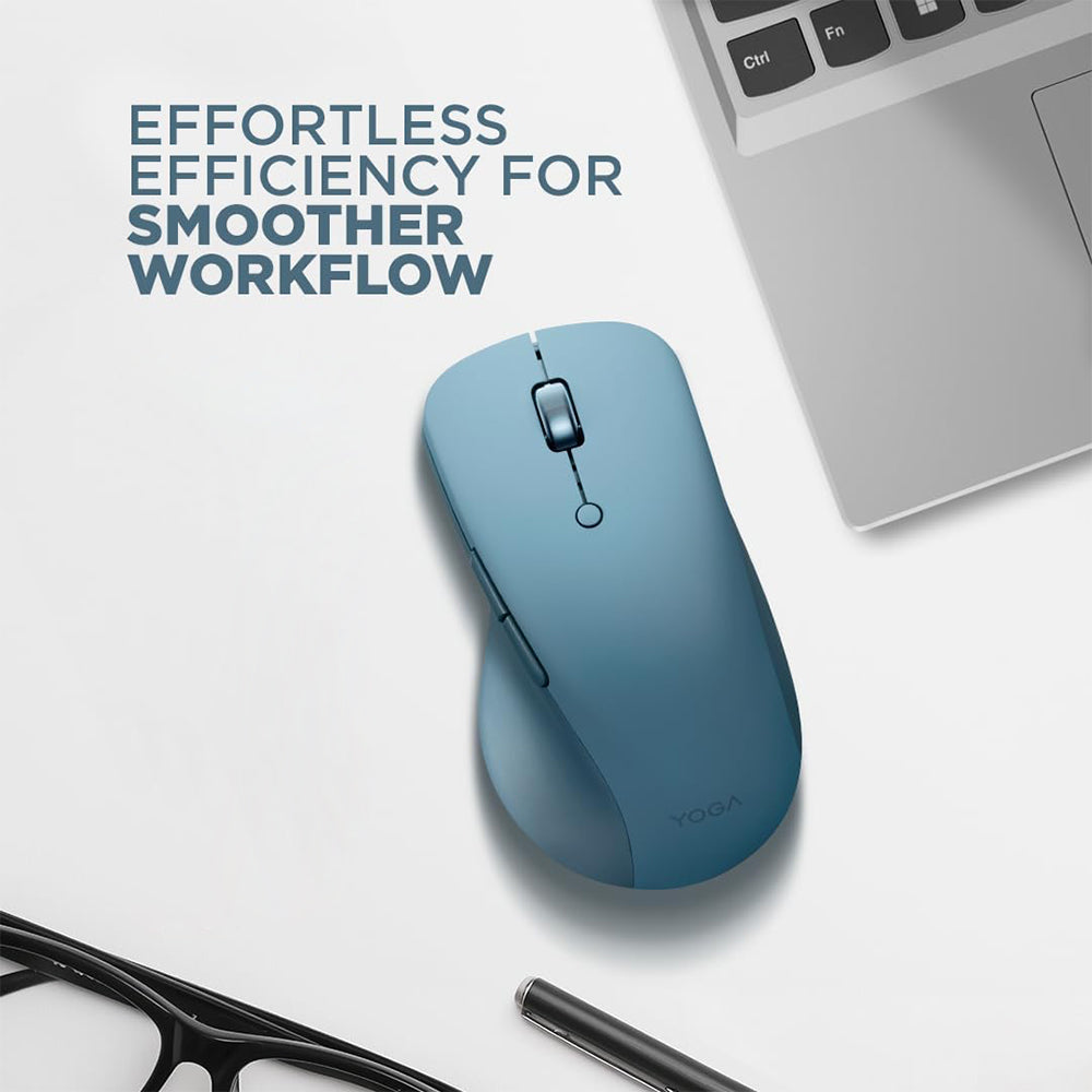 ماوس لينوفو بلوتوث 4000 نقطة فى البوصة Yoga Pro - أزرق مخضر