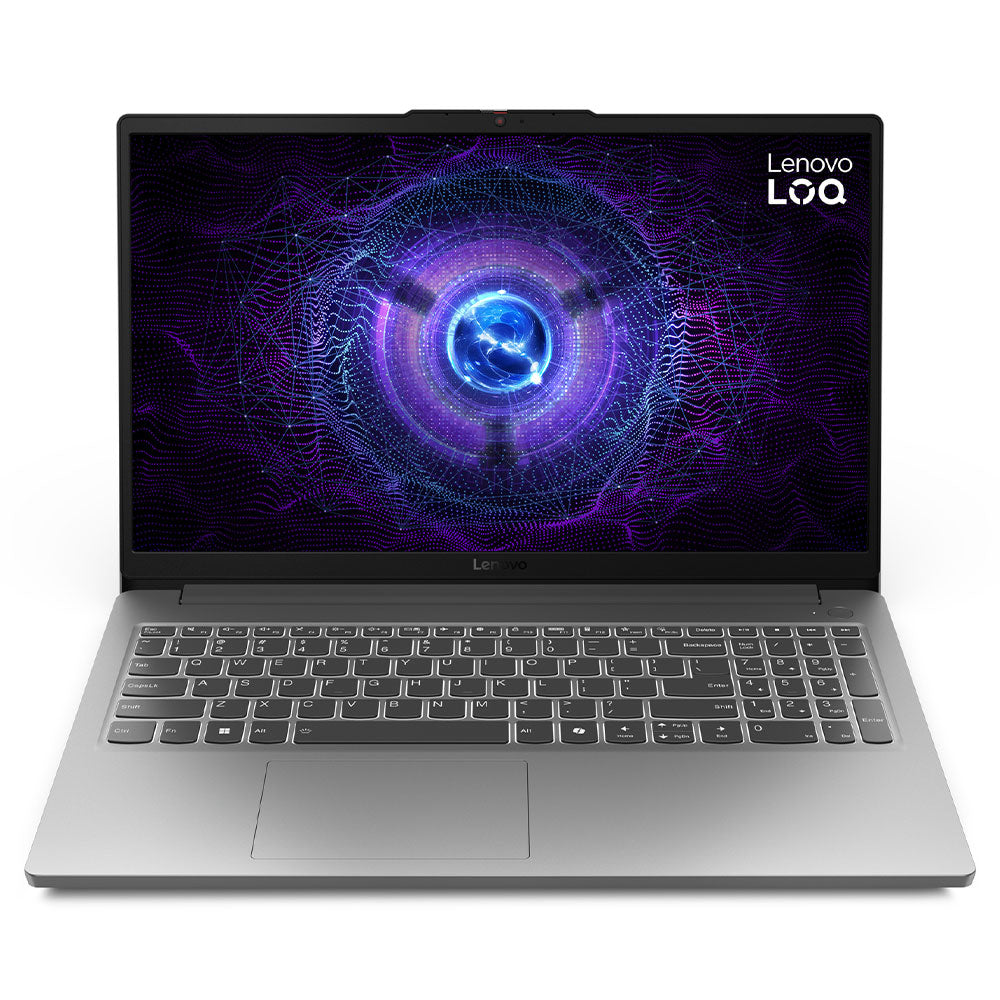 لاب توب لينوفو جيمنج LOQ 15IAX9E  (انتل كور i5-12450HX - رام 16 جيجابايت - هارد 512 جيجابايت M.2 NVMe - نفيديا 6 جيجابايت RTX 3050 - شاشة 15.6 بوصة 144 هرتز FHD IPS - ماوس LOQ M100 RGB) - رمادي 