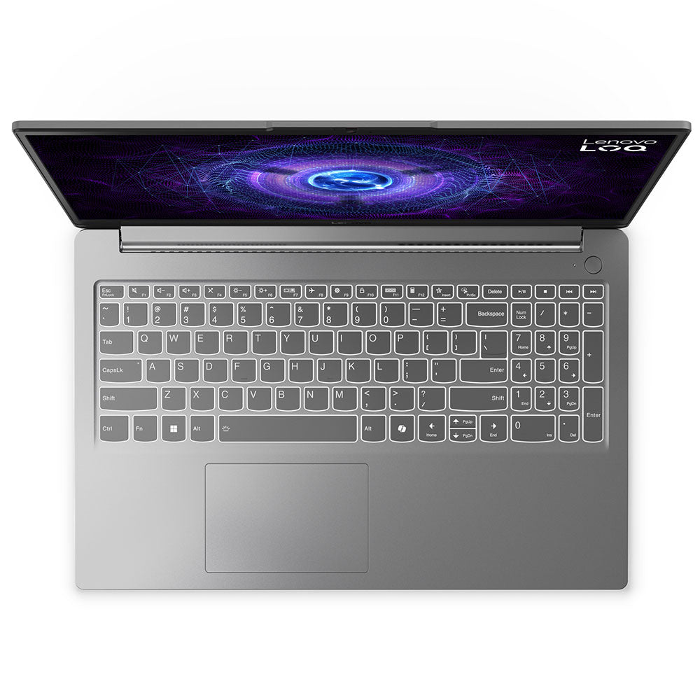 لاب توب لينوفو جيمنج LOQ 15IAX9E  (انتل كور i5-12450HX - رام 16 جيجابايت - هارد 512 جيجابايت M.2 NVMe - نفيديا 6 جيجابايت RTX 3050 - شاشة 15.6 بوصة 144 هرتز FHD IPS - ماوس LOQ M100 RGB) - رمادي 