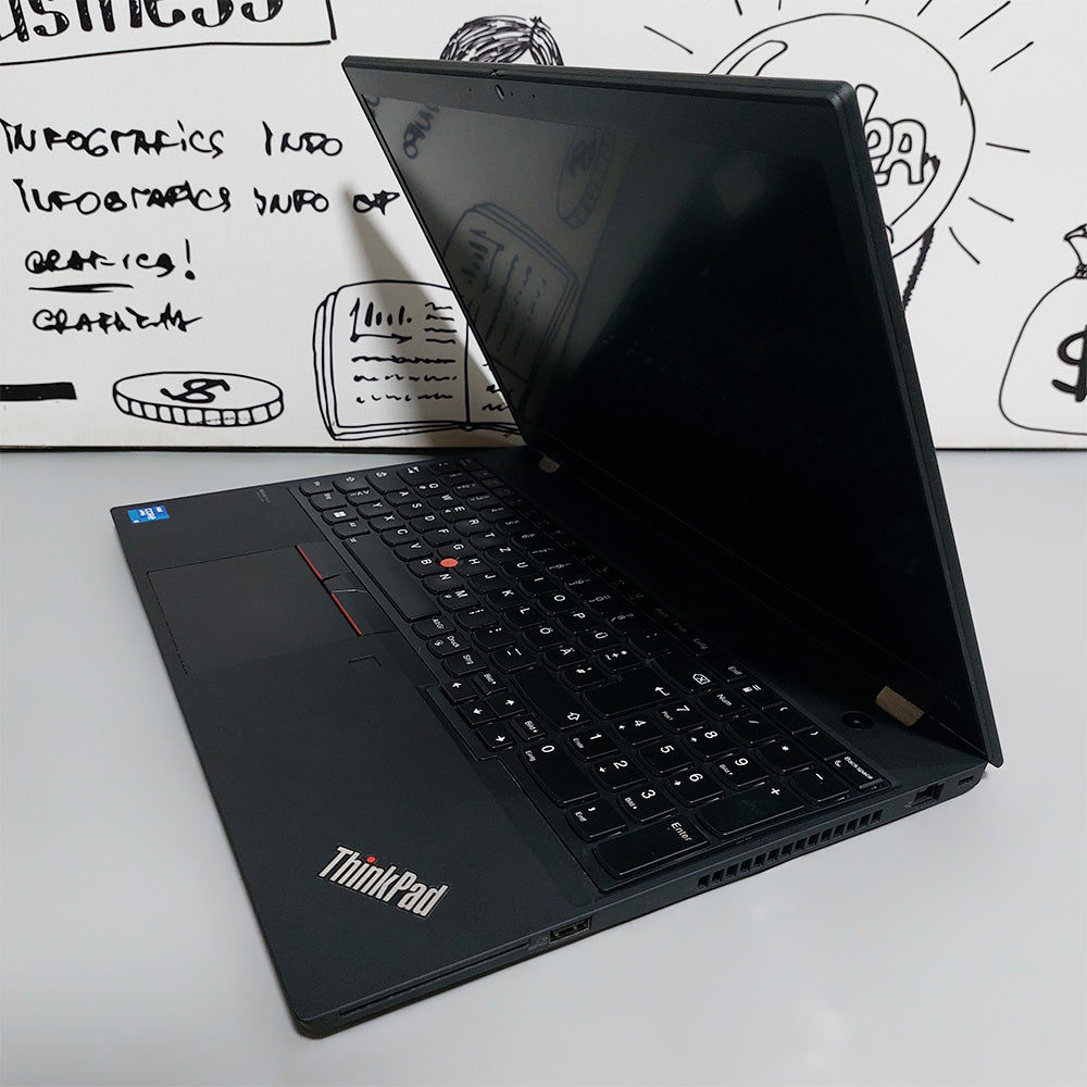 لاب توب لينوفو ThinkPad T15 (انتل كور i5-10310U - رام 16 جيجابايت DDR4 - هارد 256 جيجابايت M.2 NVMe - انتل UHD جرافيكس - شاشة 15.6 بوصة FHD - كاميرا) استعمال خارج
