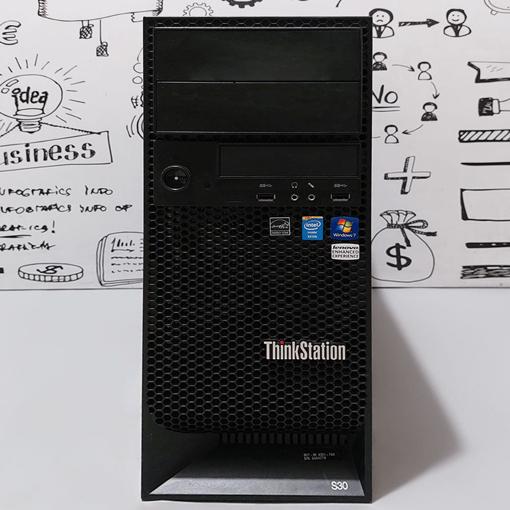 Lenovo ThinkStation S30 Workstation (Intel Xeon E5-1620 - 16GB DDR3 - No Hard - Nvidia Quadro NVS 300 512MB) Original Used