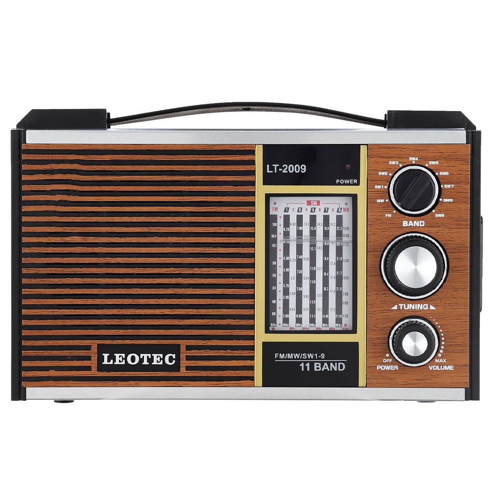 Leotec LT-2009 Portable Radio Speaker 1.0 - Wood
