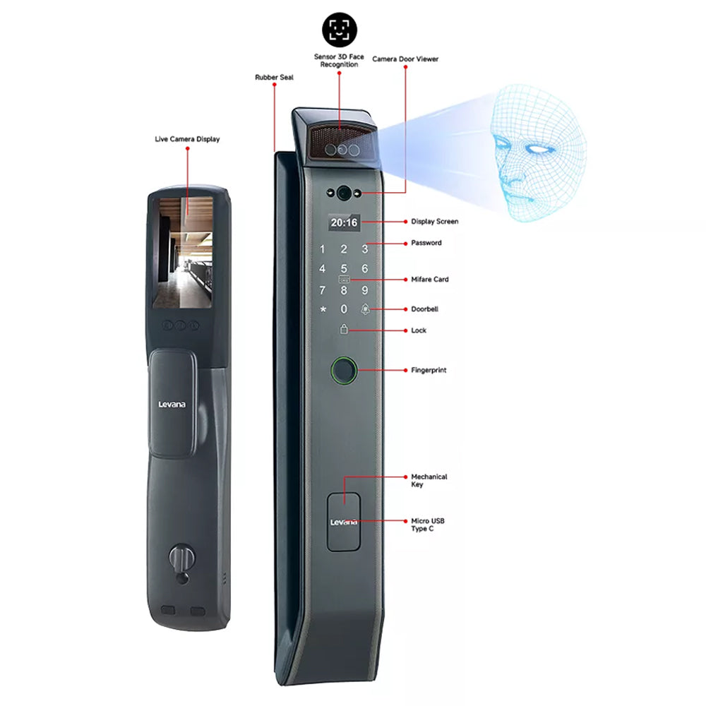 Levana I15Ai Face Smart Door Lock