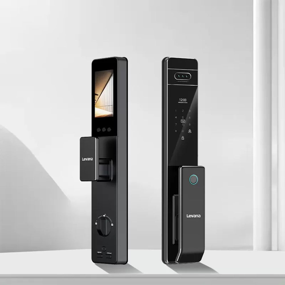  R03Ai Cat eye 2776 Face Smart Door Lock With Monitor