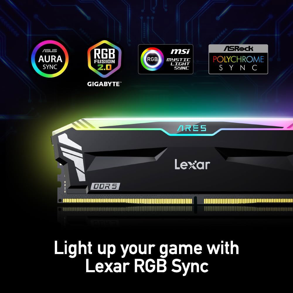 Lexar Ares RGB RAM 32GB (2x 16GB) DDR5 