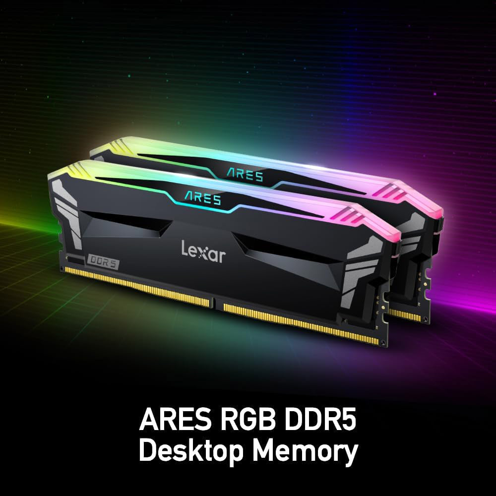 رام ليكسار 32 جيجابايت (16x2 جيجابايت) 6400 ميجاهرتز Ares RGB DDR5