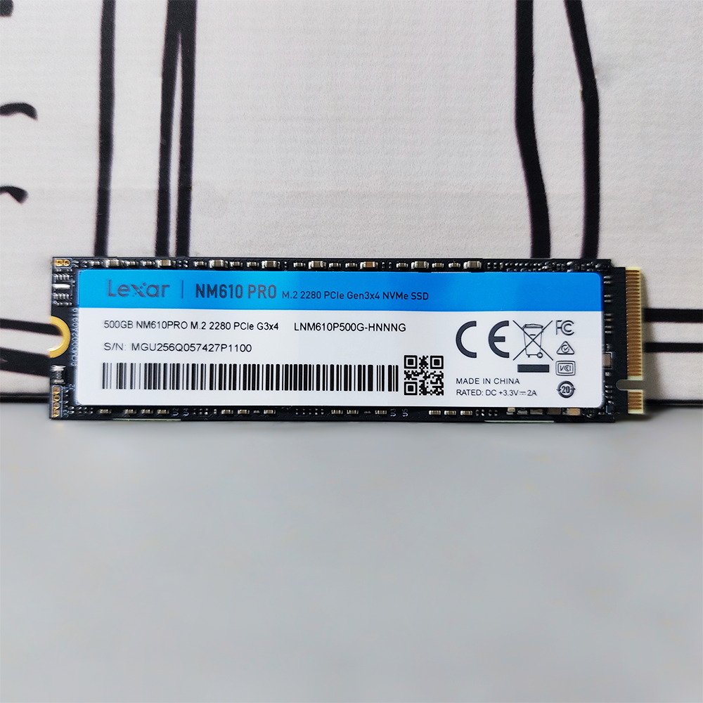 هارد درايف M.2 SSD ليكسار 500 جيجابايت NM610 NVMe PCIe (اوبن بوكس)