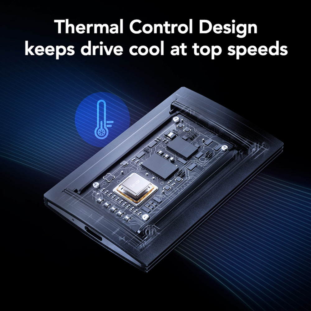 Lexar SL500 2TB Portable External SSD Drive With Magnetic Set