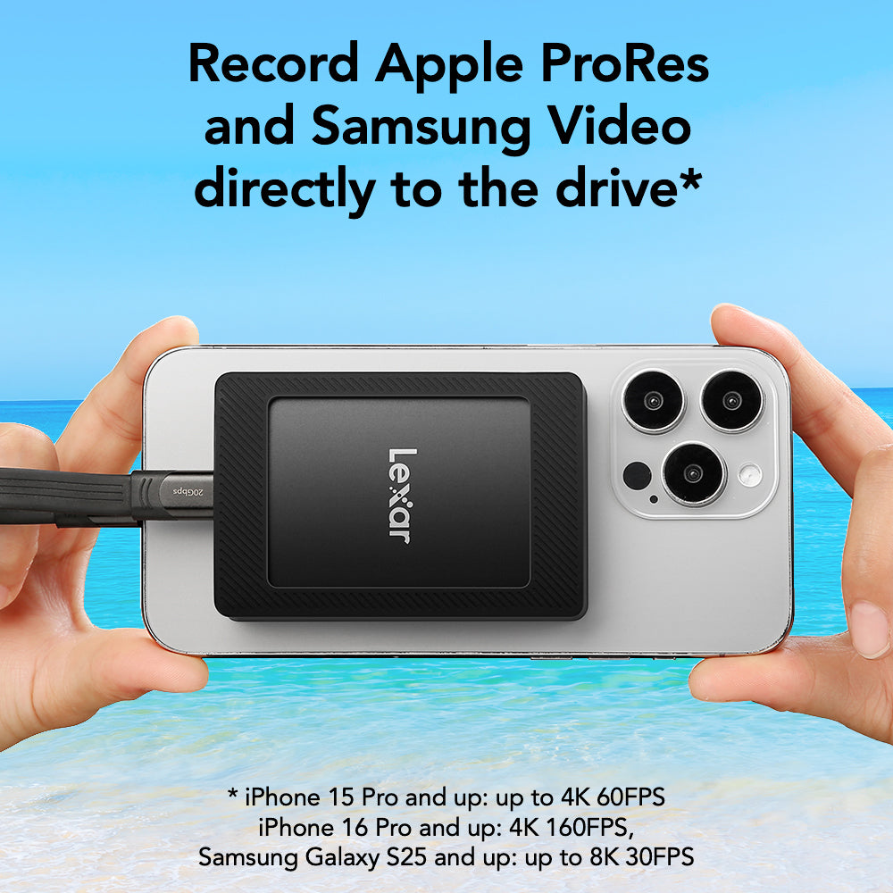 هارد درايف SSD خارجي متنقل ليكسار 2 تيرابايت مع مجموغة مغناطيسية SL500 