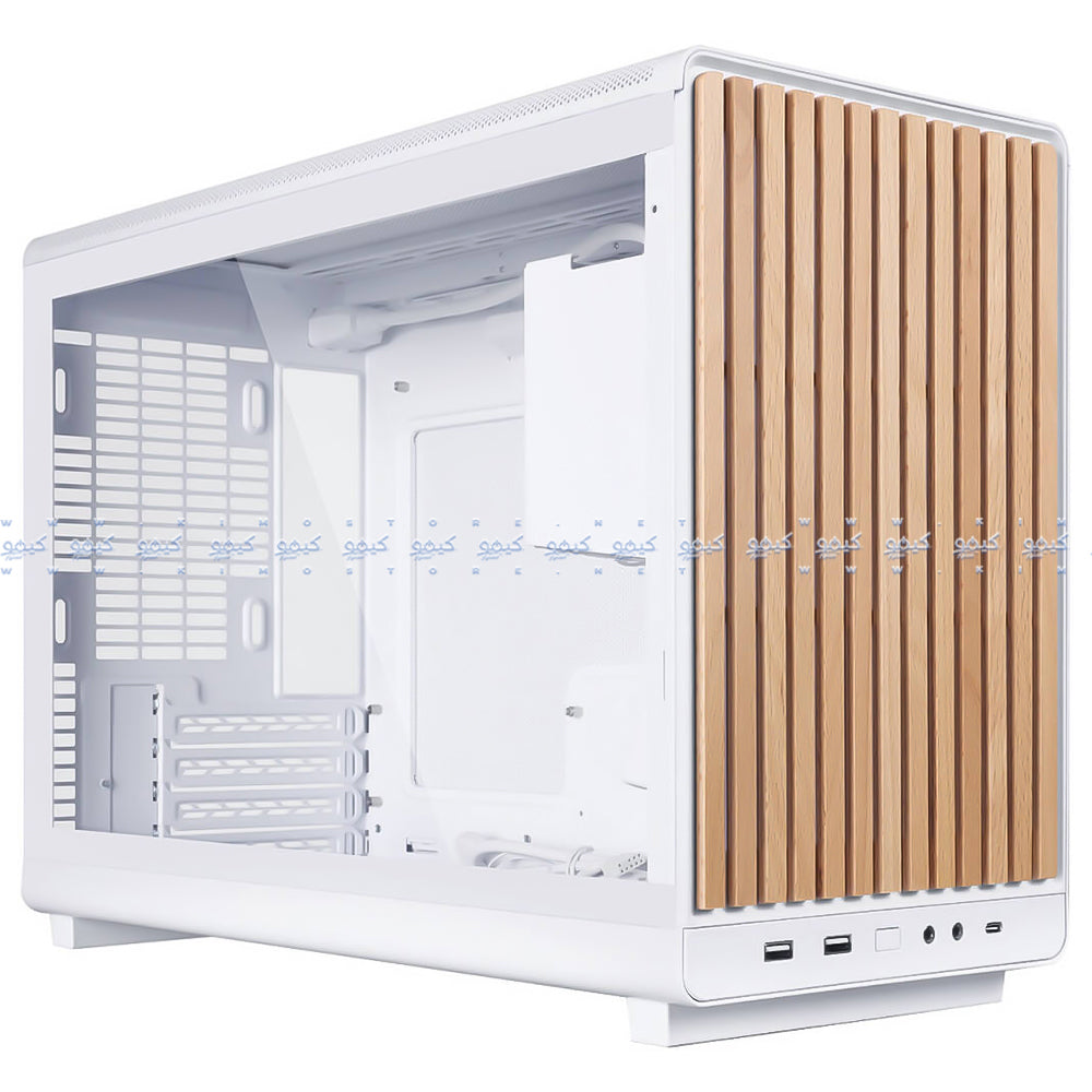 Lian Li DAN A3-mATX-WDG Gaming Micro Tower Case - Wooden White