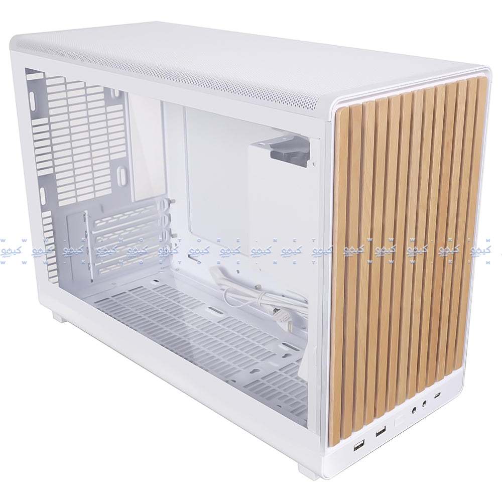 Lian Li DAN A3-mATX-WDG Gaming Micro Tower Case - Wooden White