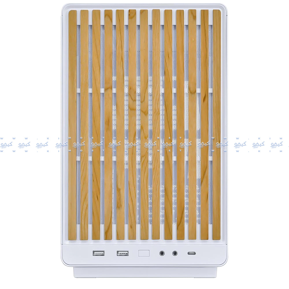 Lian Li DAN A3-mATX-WDG Gaming Micro Tower Case - Wooden White