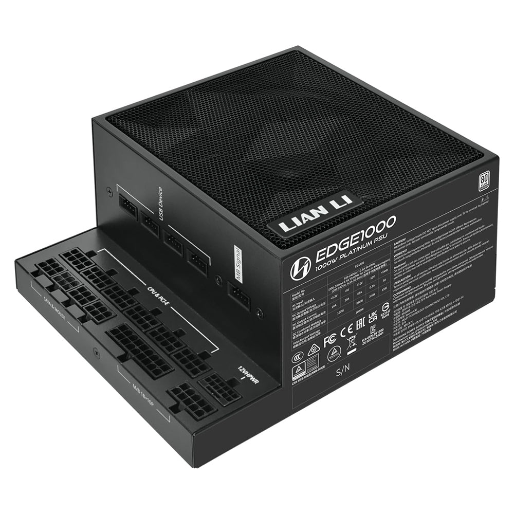 Lian Li Edge Full Modular 1000W 80 PLUS Platinum Certified Power Supply