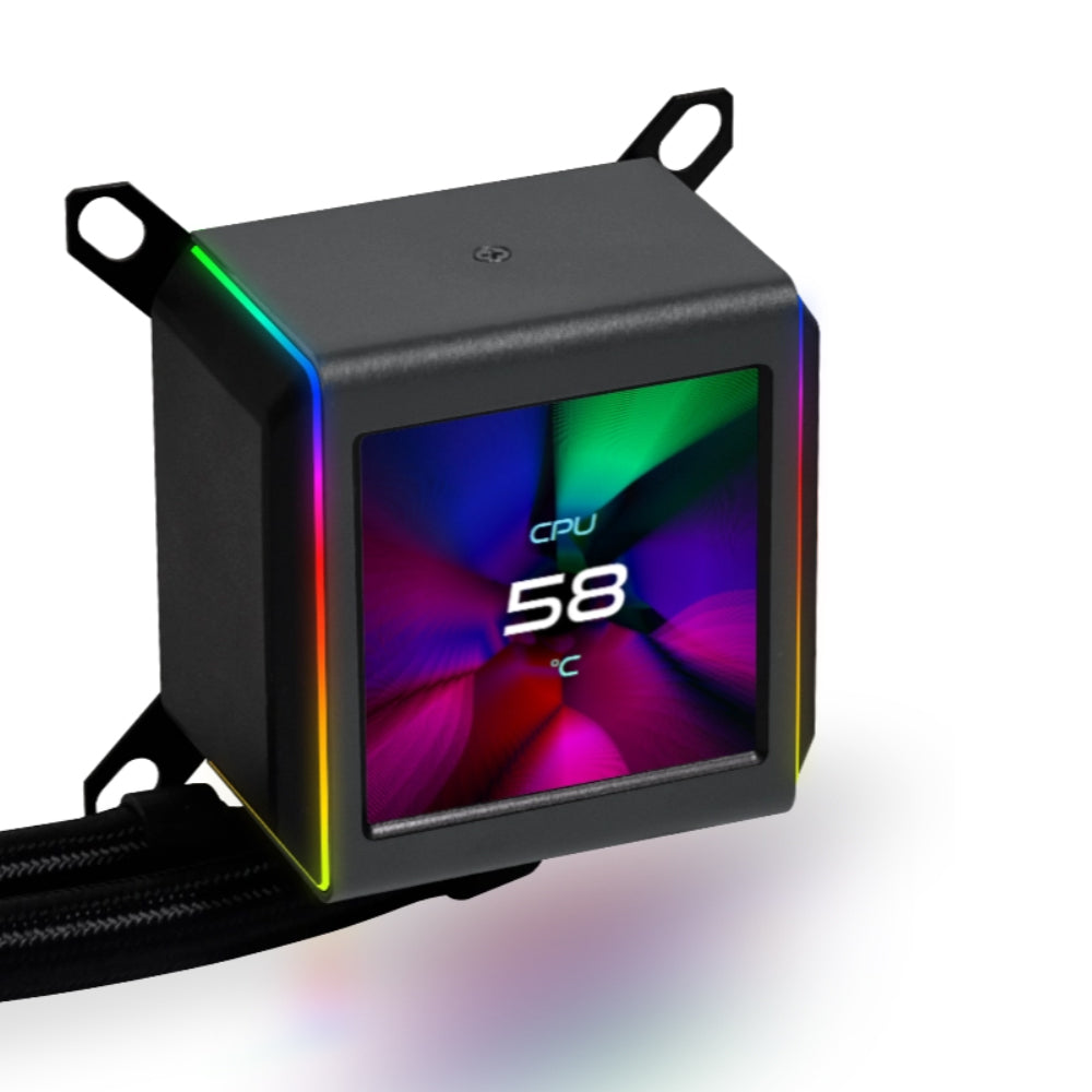 Lian Li Galahad II LCD 280mm ARGB AIO CPU Liquid Cooler - Black