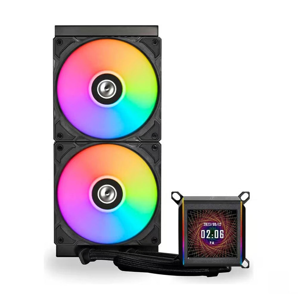 Lian Li Galahad II LCD 280mm ARGB AIO CPU Liquid Cooler - Black
