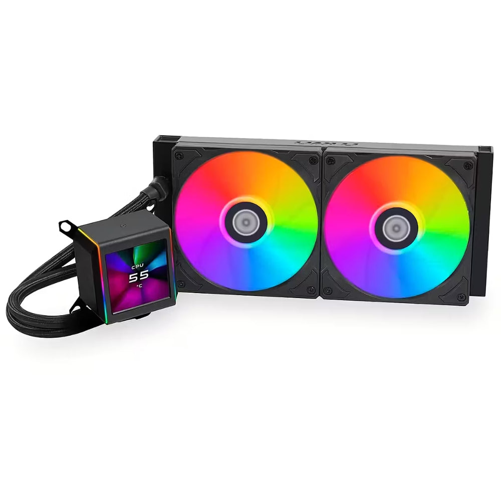 Lian Li Galahad II LCD 280mm ARGB AIO CPU Liquid Cooler - Black