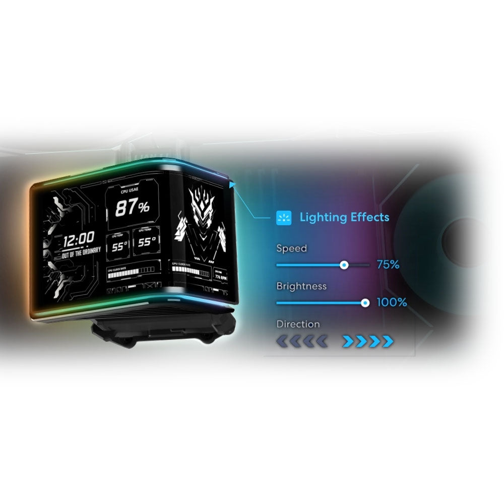 Lian Li HydroShift II OLED Curved 360P28 ARGB AIO CPU Liquid Cooler