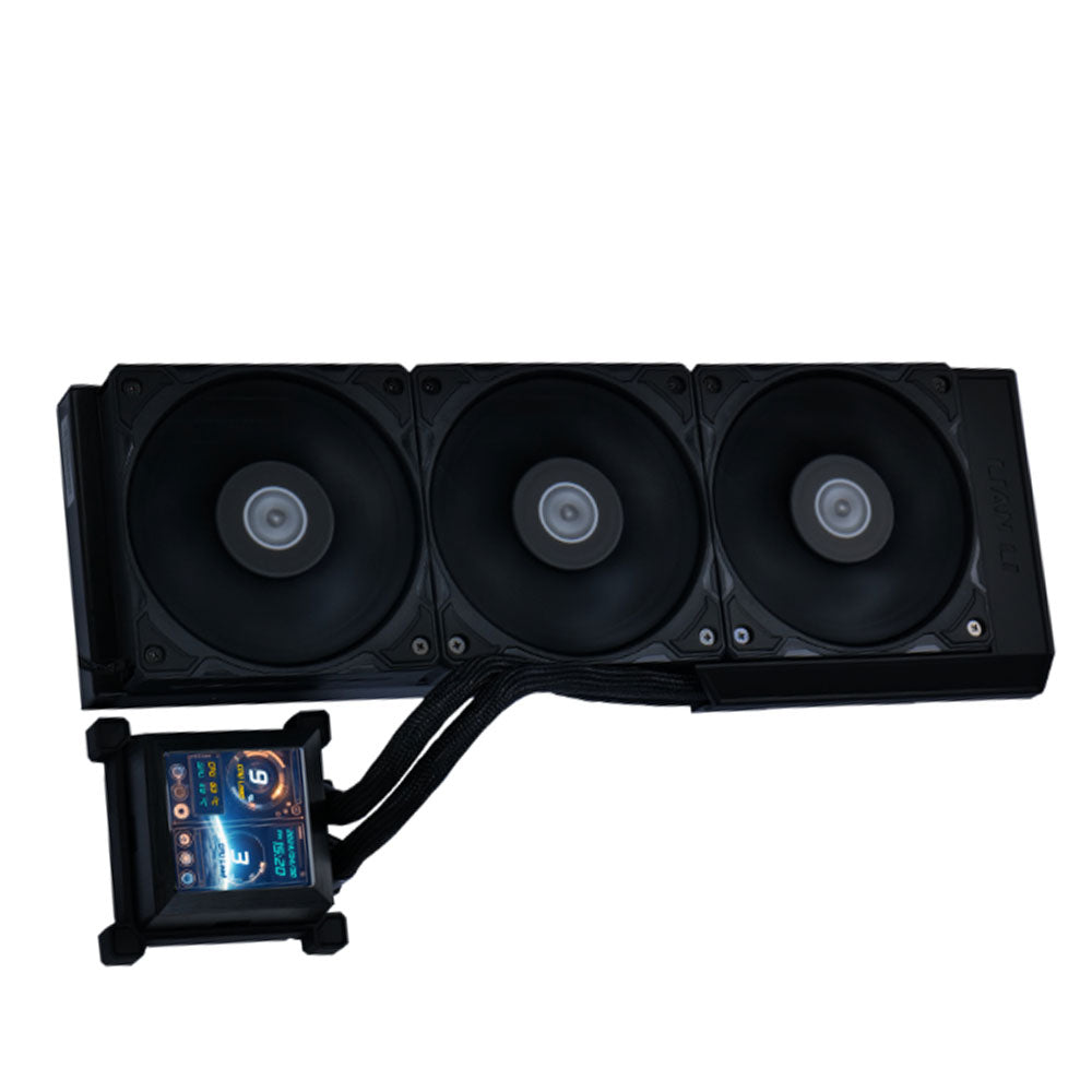 Lian Li Hydroshift LCD 360S 360mm AIO CPU Liquid Cooler - Black