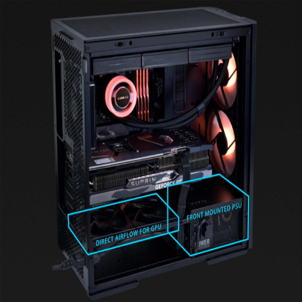 Lian Li Lancool 207 RGB Gaming Mid Tower Case - Black