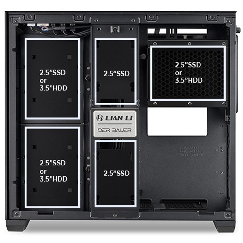 كيس ميكرو تاور ليان لي جيمنج O11 Air Mini - أسود