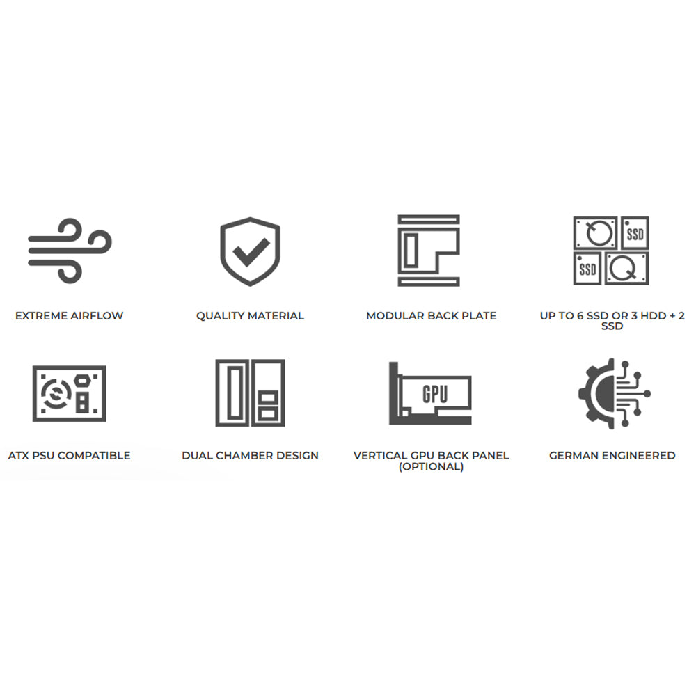 كيس ميكرو تاور ليان لي جيمنج O11 Air Mini - أسود