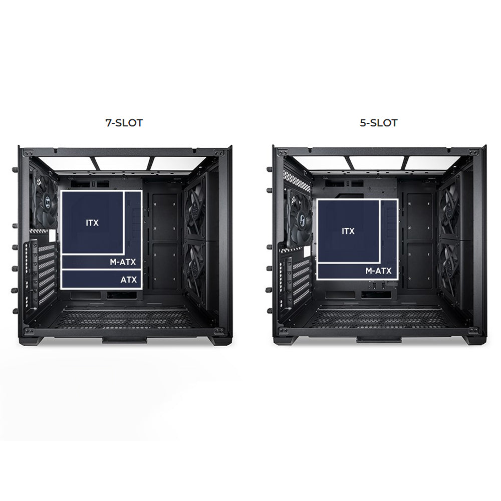 كيس ميكرو تاور ليان لي جيمنج O11 Air Mini - أسود
