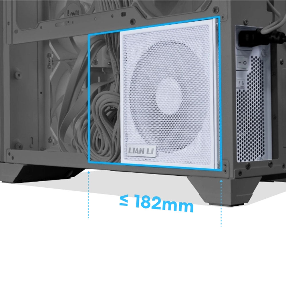 Lian Li O11 Vision M Micro Tower Case - Black