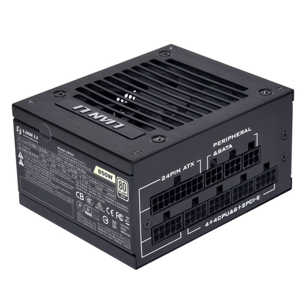 باور سبلاي ليان لي 80 بلس ذهبي 850 وات SP850 Full Modular - أسود
