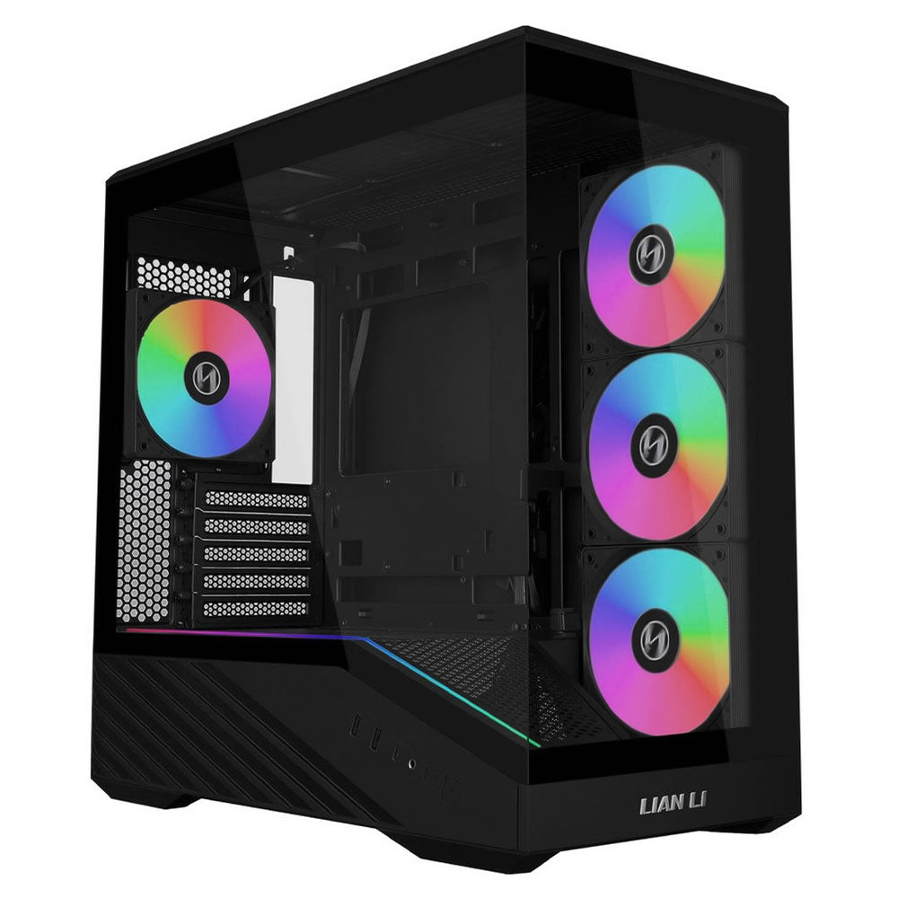 كيس ميد تاور ليان لي ARGB جيمنج Vector V100R Mini + باور سبلاي 80 بلس ذهبي 750 وات SR750 