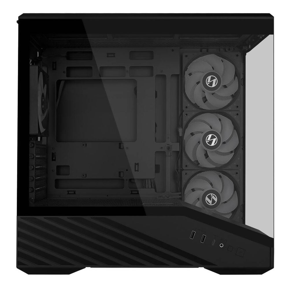 كيس ميد تاور ليان لي ARGB جيمنج Vector V100R Mini + باور سبلاي 80 بلس ذهبي 750 وات SR750 