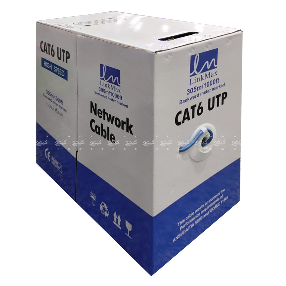 Link Max 050 Network Cable 305m Cat6 UTP - Blue